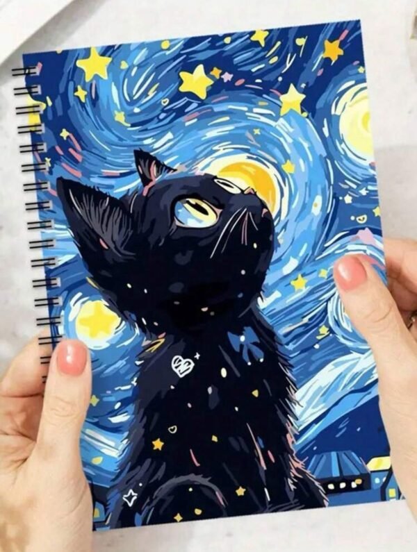 Imagen de WhatsApp 2025-09-08 a las 16.20.15_0236cb6d Cuaderno de Espiral con diseño de cielo estrellado