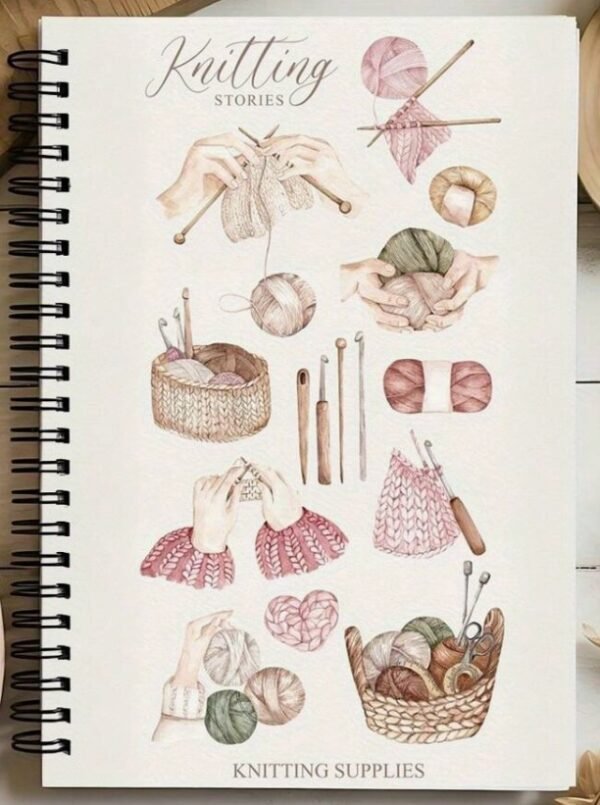 Spiral Notebook with Woven Watercolor Design cuaderno elegante