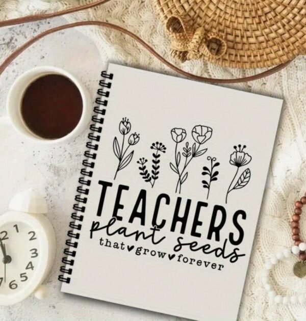 Inspirational Spiral Notebook for Teachers Cuaderno Para docentes